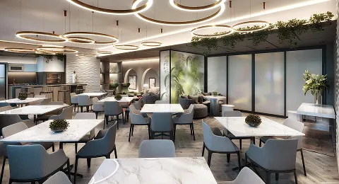 An in-unit restaurant - Amenities in Apartments An in-unit restaurant - Amenities in Apartments