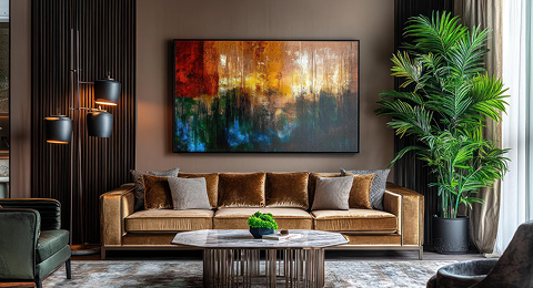 Beyond The Blocks | Abstract Painting for Living Room Beyond The Blocks | Abstract Painting for Living Room
