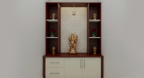 Compact Pooja Room Designs with Smart Storage | Best Pooja Room Designs Compact Pooja Room Designs with Smart Storage | Best Pooja Room Designs