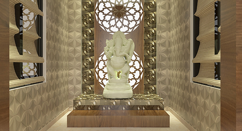 Small Pooja Room Designs Featuring Backlit Panels | Best Design for Pooja Room Small Pooja Room Designs Featuring Backlit Panels | Best Design for Pooja Room